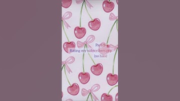 Rating my subscribers pfp 💘 Part-5 #pfp #rate #subscribers