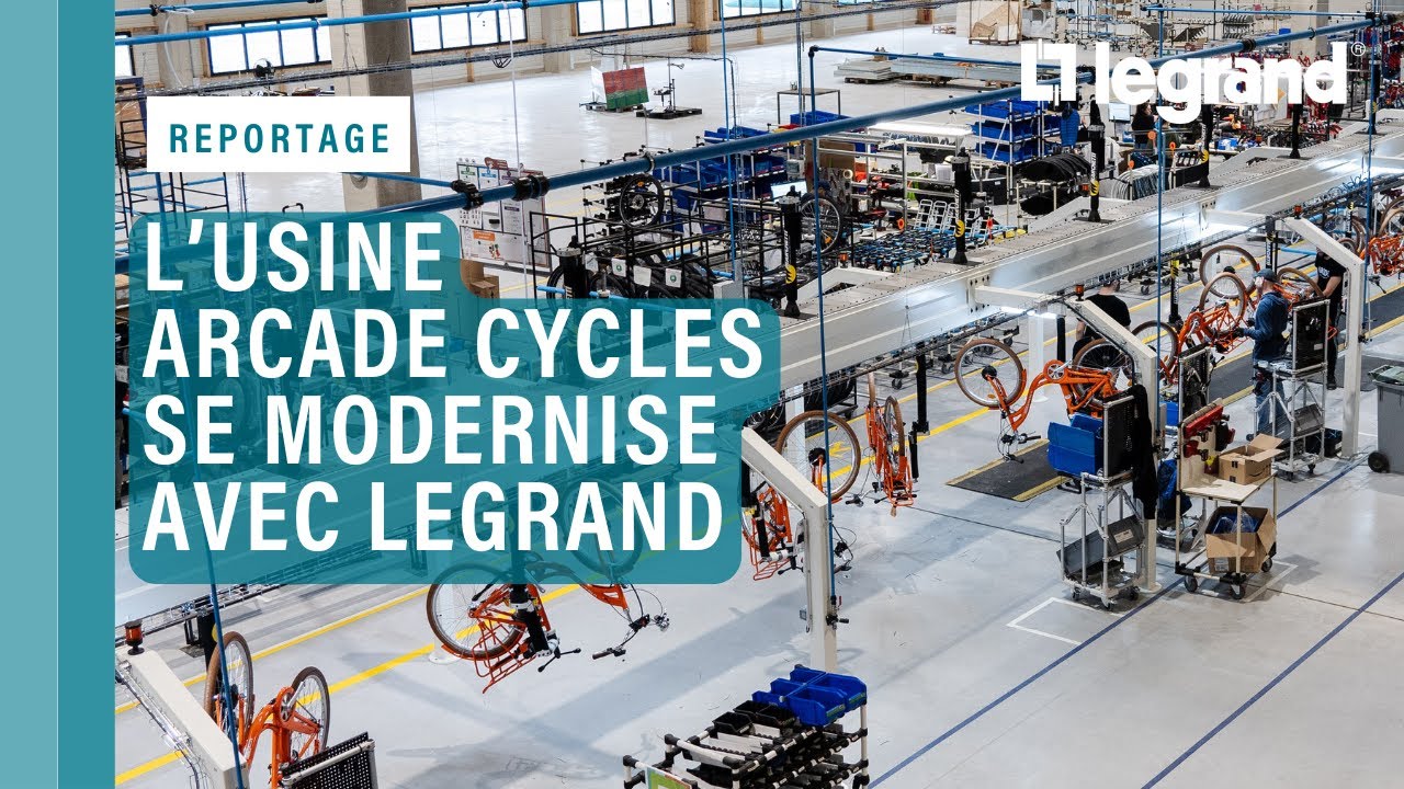 Pour son usine très moderne, Arcade Cycles opte pour une solution électrique complète Legrand
