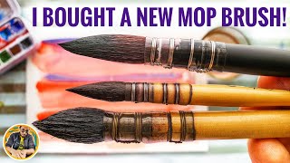 Watercolor Mop Brush ~ Raphael SoftAqua size-4 ~ Unboxing+Review