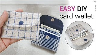 DIY easy card wallet? / Sewing for beginners |Sewing tutorial [Sewing_tam]