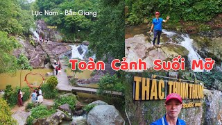 Thác suối mỡ và thác thùm thùm lục nam bắc giang toàn cảnh flycam