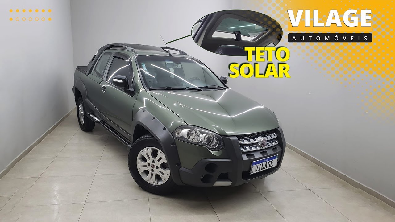FIAT STRADA 1.8 MPI ADVENTURE CD 16V FLEX 2P AUTOMATIZADO 2012 VERDE ...