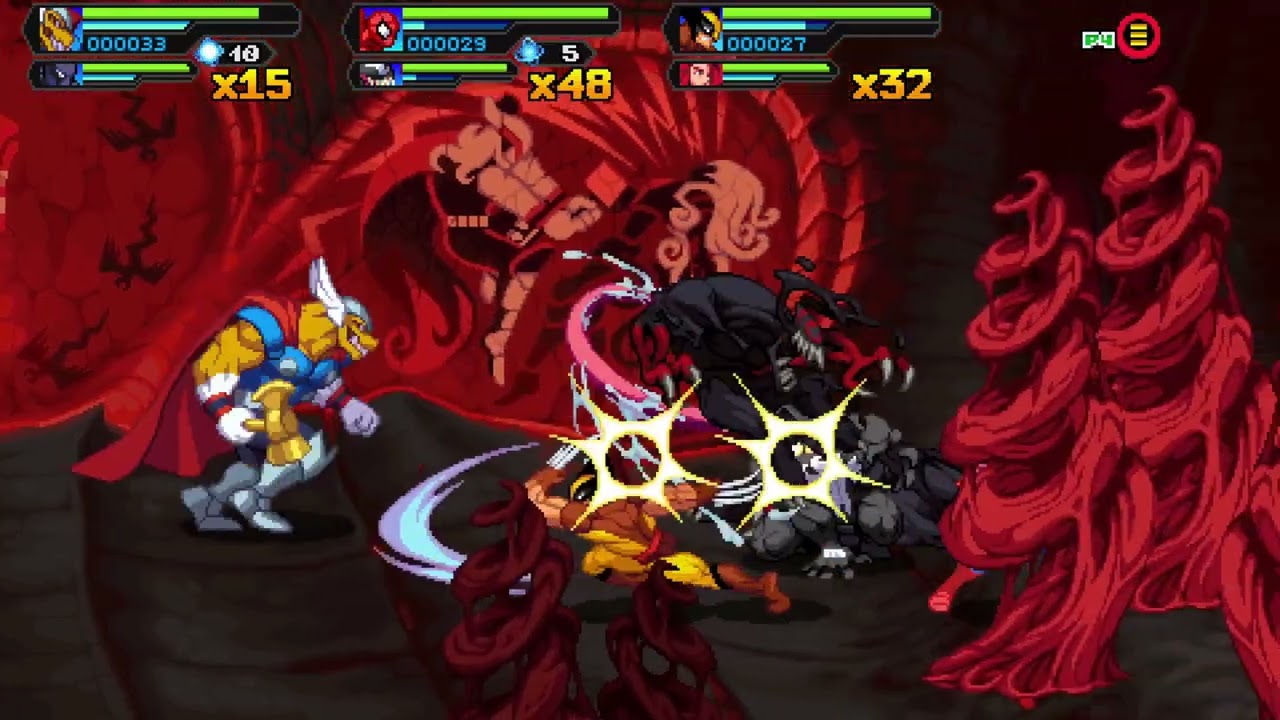 Космическое вторжение Marvel — победил какого-то странного типа, похожего на вампира.