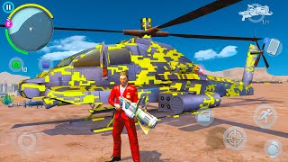US Army Fighter Helicopter and Cars Police Officer Escaping in Vegas City - Android Gameplay. screenshot 1
