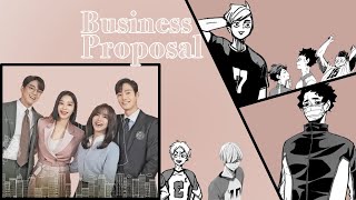 Haikyuu x Business proposal | haikyuu texts!!