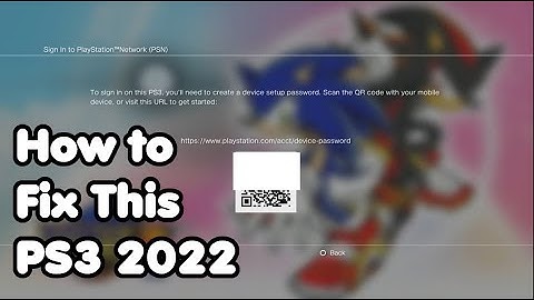 How to PlayStation 3 - 2 Step Verification Device Setup in 2022