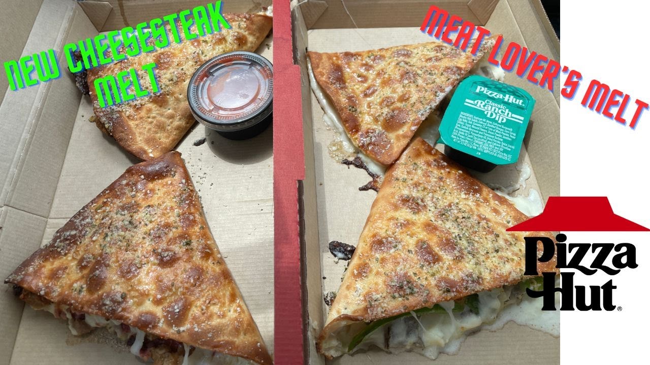 NEW Pizza Hut Meat Lover s Melts Cheesesteak Melts Review YouTube NEW Pizza Hut Meat Lover s Melts Cheesesteak Melts Review YouTube
