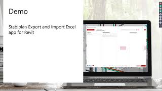 Stabiplan Export and Import Excel App for Revit Stabiplan Export and Import Excel App for Revit