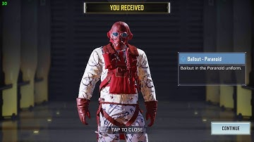 *NEW* BAILOUT - PARANOID CHARACTER  | COD MOBILE | SOLO 🇹🇹