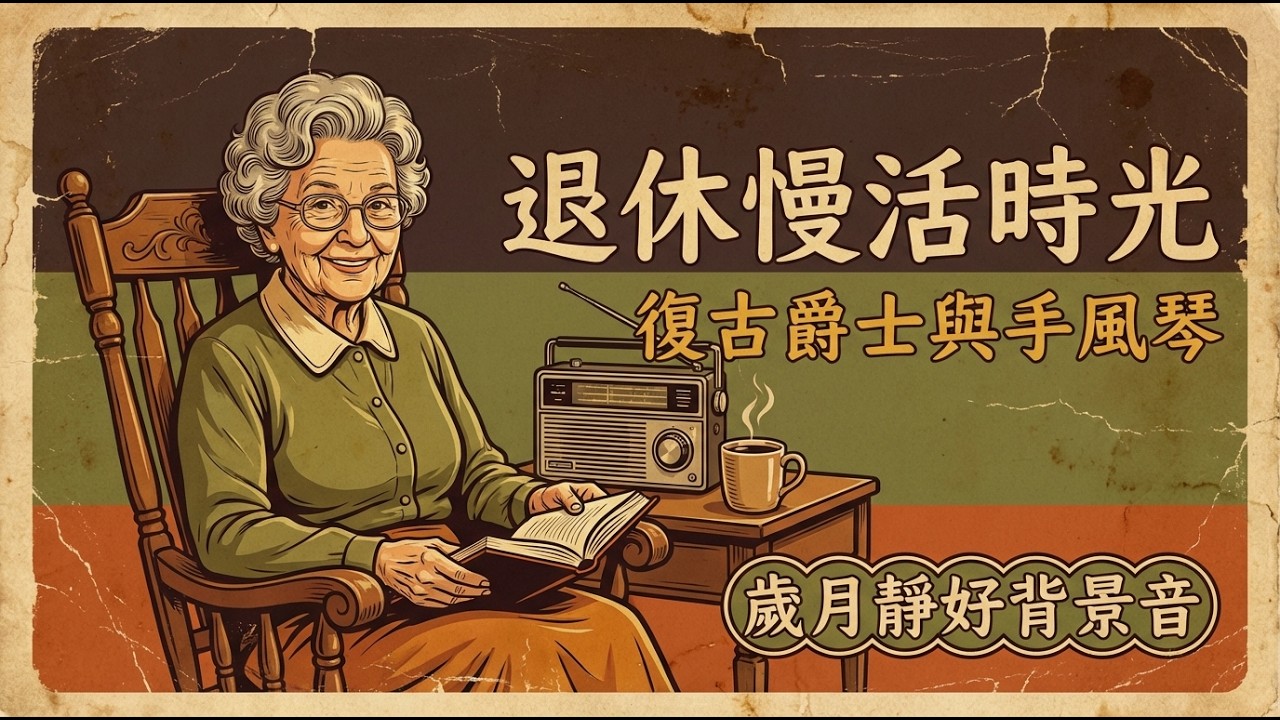 ☕ 退休後最愜意的慢活時光｜把客廳一秒變成巴黎老咖啡館的「復古爵士與手風琴」🎶｜歲月靜好・放慢腳步・享受孤獨與寧靜的完美背景音樂