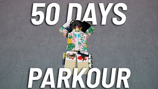 SPENDING 50 DAYS IN ROBLOX PARKOUR (PART 1)