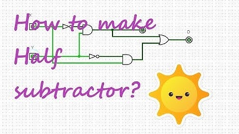 Logisim | Half-Subtractor full tutorial