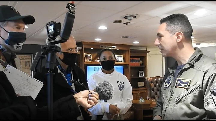 New captain of aircraft carrier USS GERALD R FORD ...