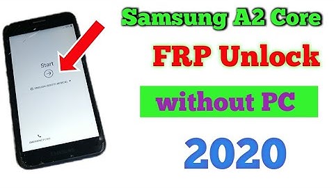 Samsung A2 Core 2019 Frp Unlock/ Bypass Google Account Lock New Method 2020