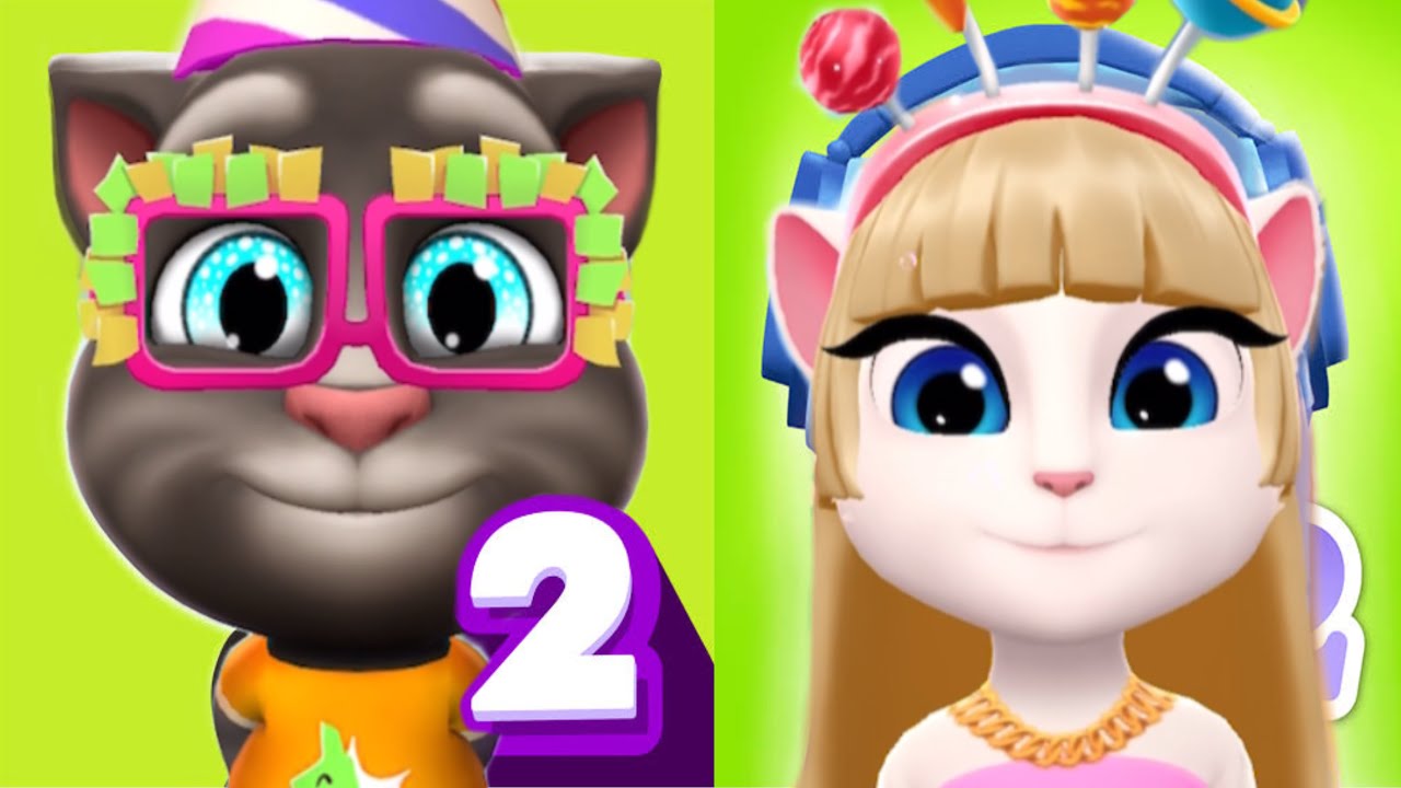 Happy New Year 2026 🎉 My Talking Tom 2 Vs My Talking Angela 2