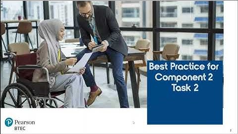 BTEC Bitesize- Best practice for Component 2 Task 2 - BTEC Tech Award (2022) Enterprise