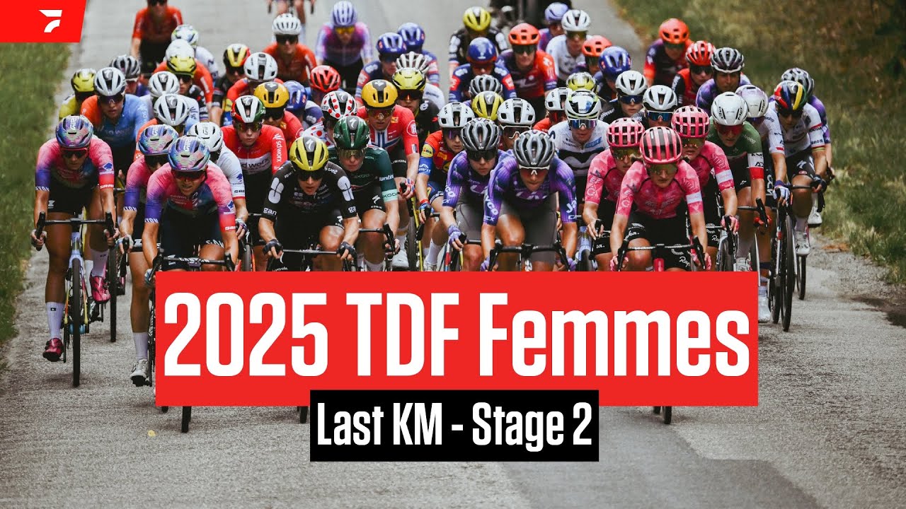 Tdff Tour de France Femmes 2025 Stage 2 Final KM - YouTube