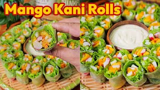 MANGO KANI ROLLS RECIPE