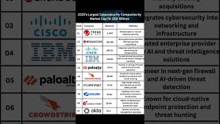 Top 10 Cybersecurity Companies in 2025 | Largest by Market Cap