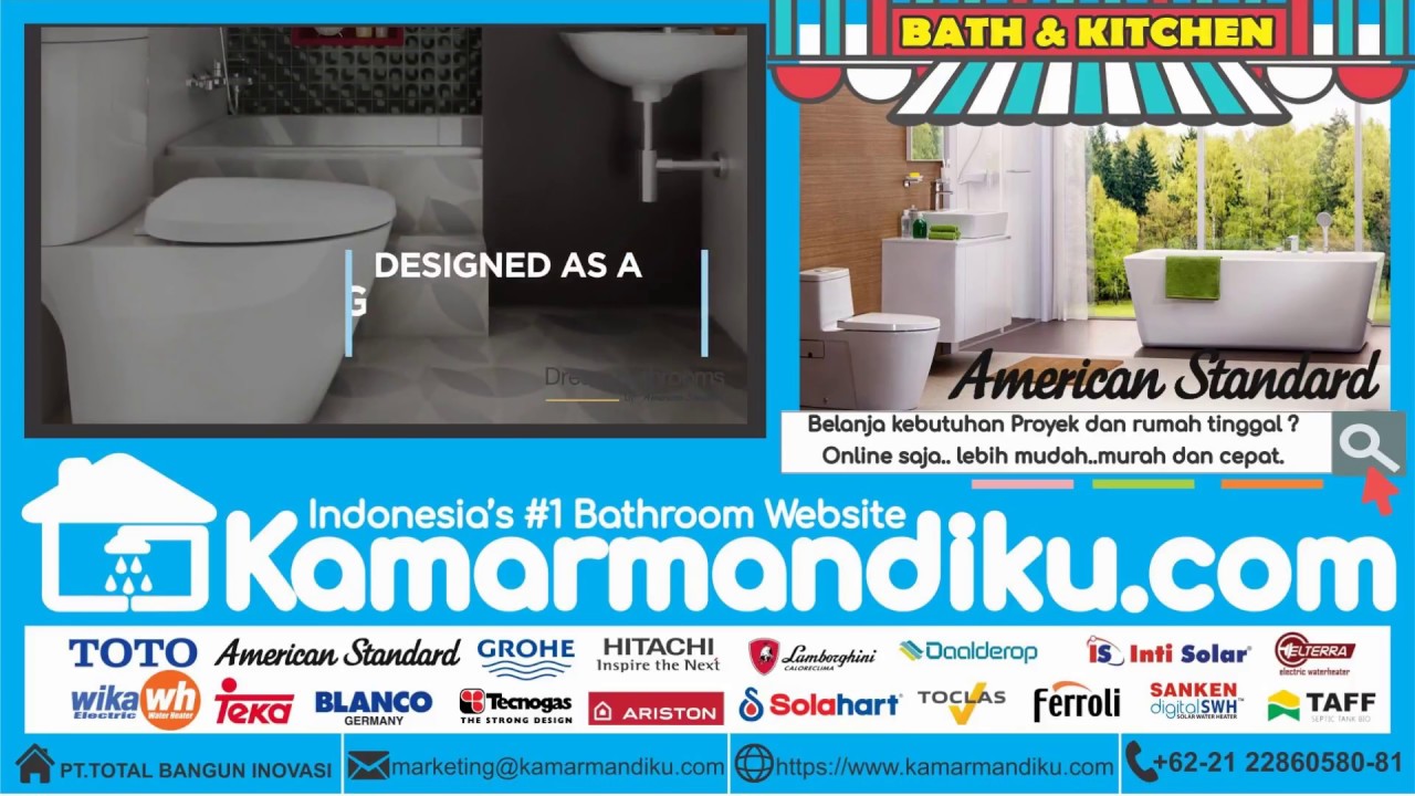 American Standard Codie Series Desain Kamar Mandi Terbaru 2018 YouTube