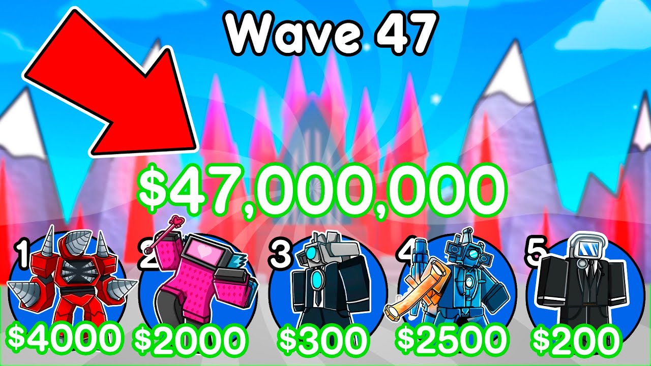 Toilet Tower Defense, But Your Wave = Your Money