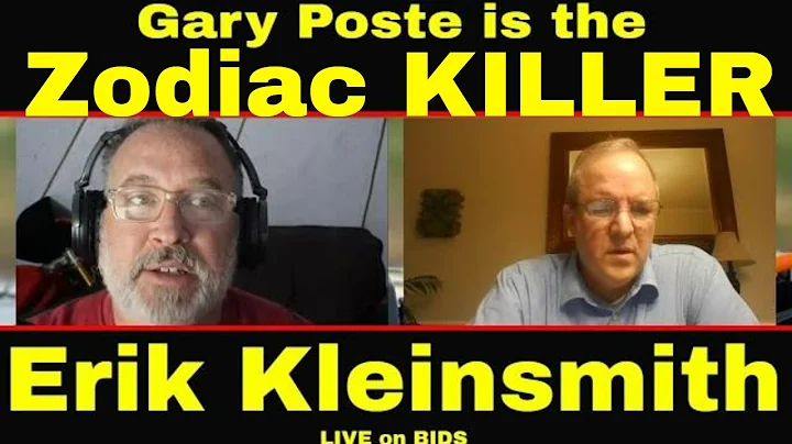 Erik Kleinsmith -  The Zodiac Killer Was Gary Poste