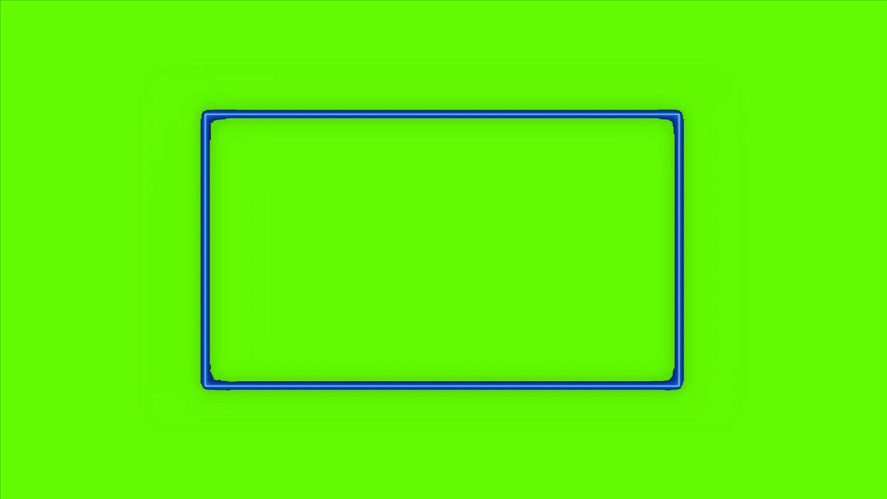 Green Screen animated neon frame / animated Border chroma key moldure