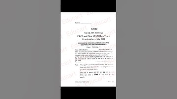 MDU M.Ed 4th Semester July 2022 PYQ GUIDANCE & COUNSELLING SECONDARY LEVEL