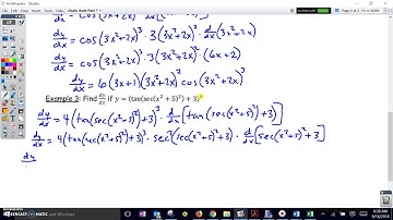 Chain Rule Part 2- Examples 1 to 3