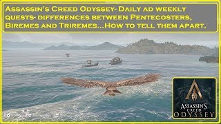 Assassin's Creed Odyssey- Pentecosters, Biremes and Triremes Wealth