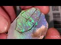 Opal cutting: a quick cut and a little unboxing.