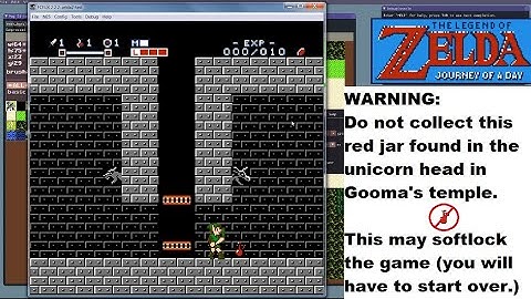 Zelda 2 Journey of a Day - Soft Lock demonstrated (WARNING: VIDEO SPOILERS)
