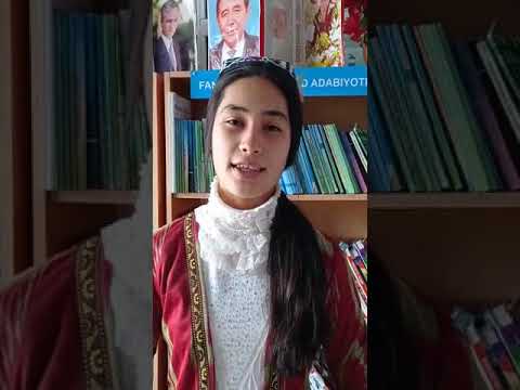 Стихотворение на узбекском языке читает Музоффорова Зарина