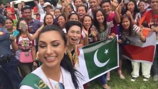 Anzhelika Tahir representing Miss Earth Pakistan 2016 in the City of Butuan in Philippines