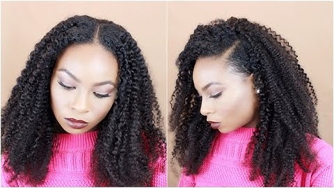 How To: Two Part Sew In (Flip Over Method) Feat. Her Given Hair
