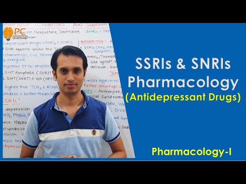Antideprssant Drug Pharmacology (Part 4): SSRIs & SNRIs Pharmacology