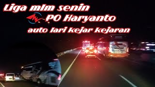 konvoi balapan bus PO Haryanto || PO Rosalia indah full seset kiri#poharyanto #haryantomania