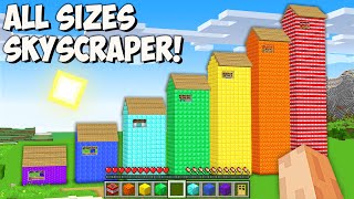 I found SKYSCRAPER of ALL SIZES in Minecraft! This is THE TALLEST GIANT HOUSE!