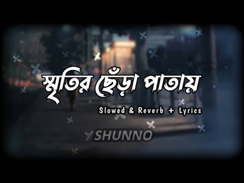 SHUNNO   Sritir Chera Pata      slowed  reverb  lyrics video
