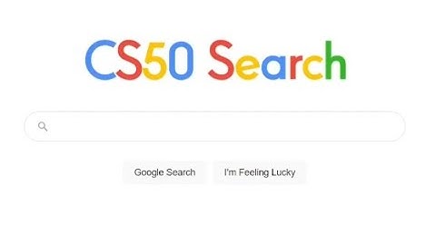 Google Front-end Design CS50web Search (Project 0)