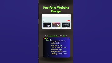 Portfolio Website Design #coding #codinglove #coderslife #programming #javascript #coderscamp #css