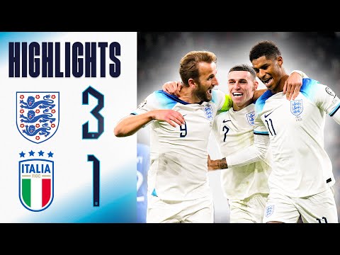 England 3-1 Italy | Kane & Rashford Send England EURO 2024 Bound! | Highlights