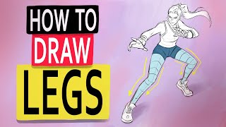 How To Draw Legs | Easy Anatomy and Gesture