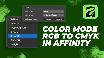 The EASIEST Way to Change Color Mode in Affinity 3 (RGB to CMYK)