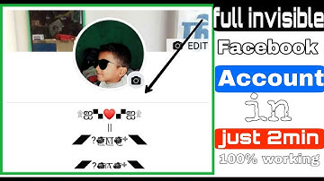 How To create Full invisible Facebook Account in just 2min || 100% working Trick  2020
