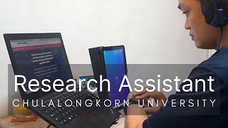 Day in the life of a research assistant at Chulalongkorn university [Work From Home Vlog]