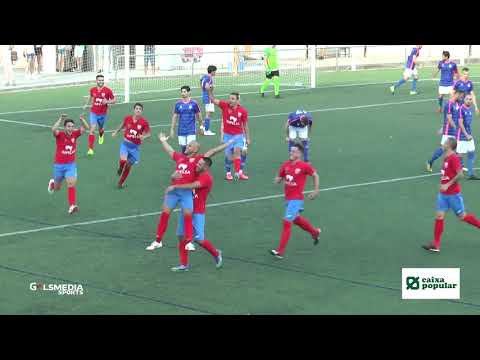 Golazo de falta directa de Edu López para poner por delante a la UD Canals