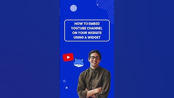 Embed YouTube channel on your website using a widget