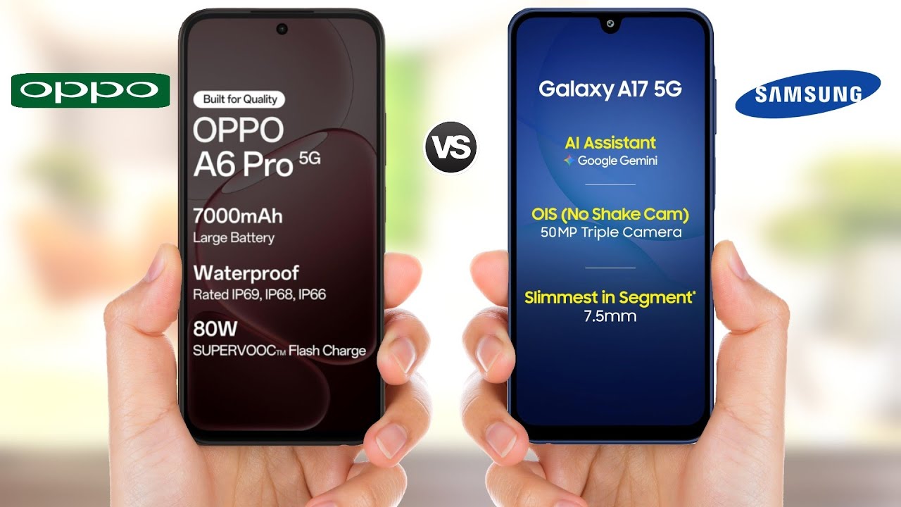 OPPO A6 Pro 5G vs Samsung Galaxy A17 5G || Full Comparison 