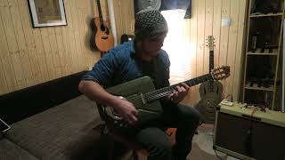 rudie instruments - no one knows (qotsa) on gas can guitar